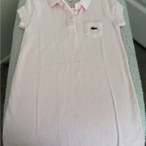 Lacoste Kids Pink Polo dress